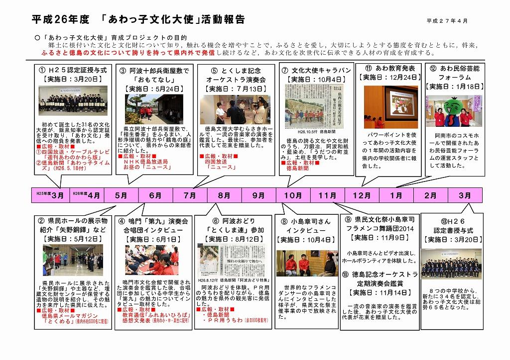 文化大使活動報告（2014） (1)